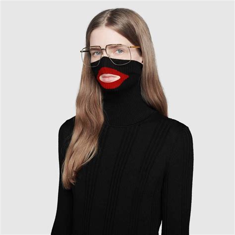 when did gucci release blackface sweater|balaclava knit top gucci.